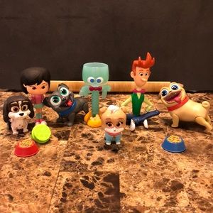 Opened and never played with. Puppy dog pals